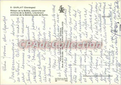 मैंसन डी ला बोएटी — सारलाट (डॉर्डोन्ग) — एडिशन पियरे एएफटीए - 4400 सें-हर्ब्लेन — पीछे