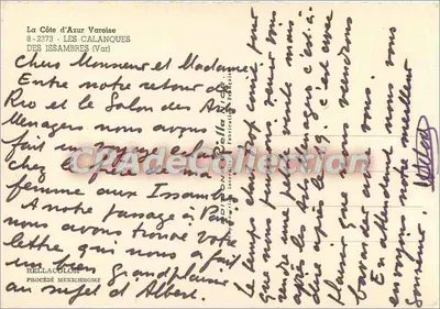 As Calanques — Des Issambres (Var) — Edição Rella — Verso
