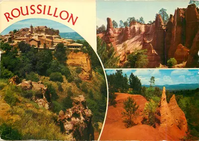 Roussillon — Vue générale, Cirque des Aiguilles, Pointes de Sainte Anne — Éditions DELL-PPD