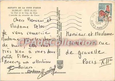 Port i Molo w Nicei — REFLETS DE LA CÔTE D'AZUR — Éditions Mexichrome — Rewers