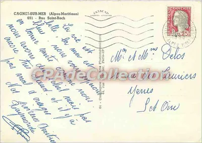 Cagnes-sur-Mer — Rue Saint-Roch — Ektacad — Verso