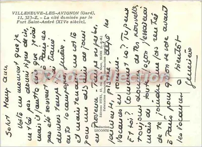 विल्लेनूव-ले-एविग्नॉन — ला सिटी द्वारा द्वारा फोर्ट सेंट-एंड्रे (12 वीं शताब्दी) — एस्टेल — पीछे