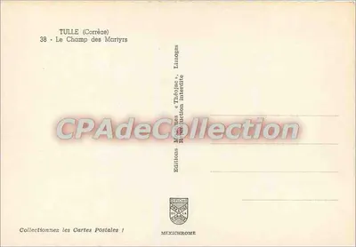 툴레 (코르레즈) — 순교자들의 들판 — Éditions Métrices & Théodiac — 뒷면