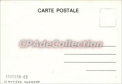 Cmentarz niemiecki — Bourdon-80 — CPAdeCollection — Rewers