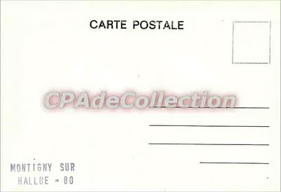 Military Cemetery — Montigny-sur-Hallue — Vintage Postcard/Antike Ansichtskarte — Back