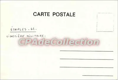 Étaples - Cimetière Militaire — 62 — CPAdeCollection — Rewers