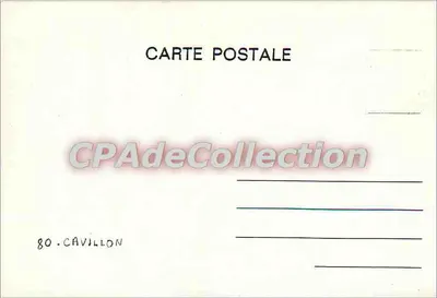 Cavillon — cemitério militar — CPAdéCollection — Verso