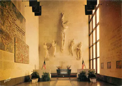 Saint-Avold (Moselle) — Interior da Capela do Cemitério Americano — Edição da Europa, Pierron