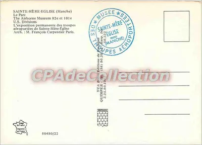 Sainte-Mère-Église (Manche) — O Parque do Museu das Forças Aéreas — Éditions YCA — Verso
