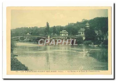 La Varenne-Saint-Hilaire (Seine) — La Marne y el Puente de Chenneretères — Editor: P. Lulli