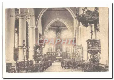 Poperinghe — Interior da Igreja de São Bertin — editor não identificado