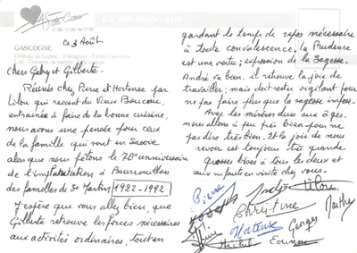 Gascogne — collage de paisagens e tradições — editor AS de Cœur — Verso