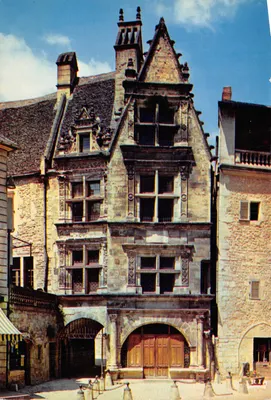 Sarlat no Périgord — Casa de La Boétie, século XVI — Impresso por IRIS