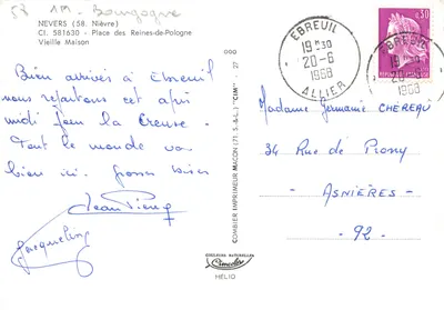 Casa de madeira com trepadeira — Ébreuil — editor CIM — Verso