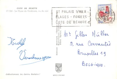 Molo Cordouan — widok z powietrza — Éditions Iris, n°17/164 — Rewers