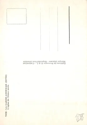 La Garde-Adhemar — Igreja do século XI — Éditions de Provence G.A.L. — Verso