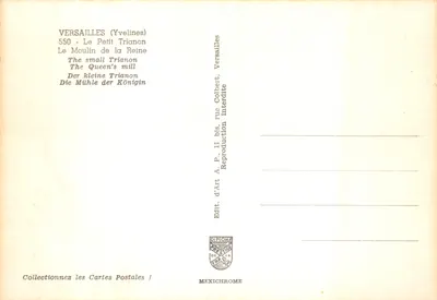 Versailles (Yvelines) — Il Piccolo Trianon, il Mulino della Regina — editore IRIS — Verso
