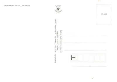 Pole lawendy — widok z bliska — Image du Midi — Rewers