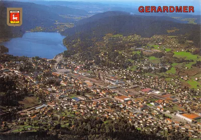 Gerardmer — vista aérea do lago e do vilarejo — Edições MACE