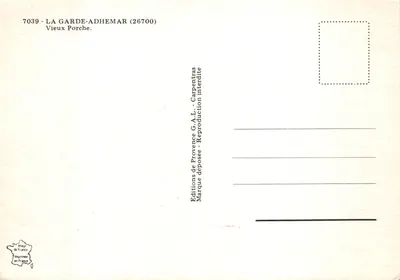 La Garde-Adhémars — Stary portal — Wydawnictwo Provence G.A.L. — Rewers
