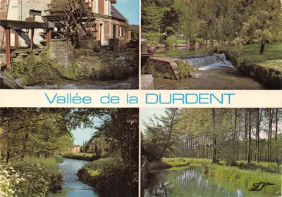 Vale da DURDENT — vista da rio, de sua comporta e de sua roda d'água — editor: Image de France