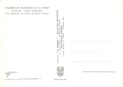 Golfo de Santa Giulia — vista aérea — Edições IRIS — Verso