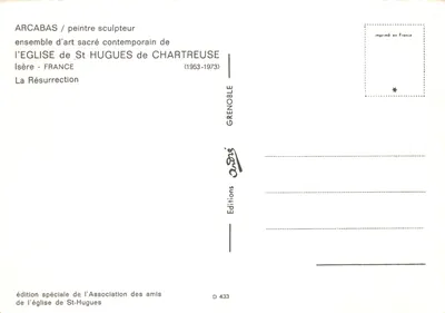 Kościół Świętego Hugona w Chartreuse — zbiór sztuki sakralnej współczesnej — wydawca Wydawnictwo Grenoble — Rewers