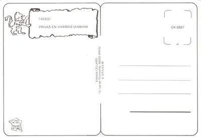 Prévias — widok panoramiczny i budynki religijne — Wydawnictwo CELLARD — Rewers