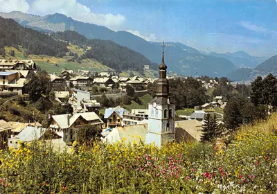 Morzine (Haute-Savoie) — vista geral com a igreja — Éditions GIL, Annecy