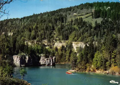 Os lagos do Doubs — O rochedo do Eco — Impresso por Cing