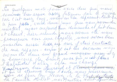 Bormes-les-Mimosas — panoramisch uitzicht en boogvormige ingang — uitgever Sopico — Achterkant