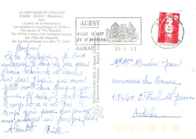 Auray — Plac Republiki — Wydawnictwo Art JOS — Rewers