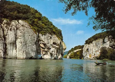 Donaudurchbruch — passagem do Danúbio entre falésias calcárias — Kunstverlag D-Li, WD 42