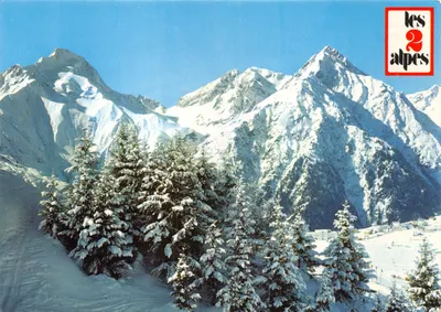 Les 2 Alpes — Vista sobre a Muzelle e a Aiguille de Venosc — Éditions Les 2 Alpes