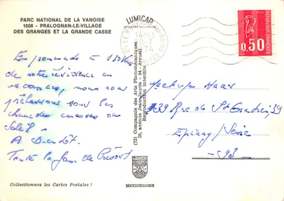 Pralognan-Le-Village — vista del Parco Nazionale della Vanoise con la Grande Casse — editore LUMICAA — Verso