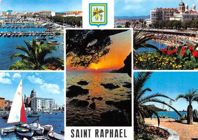 São Raphael — vista panorâmica do porto, praia e pôr do sol — Les Éditions «MAR»
