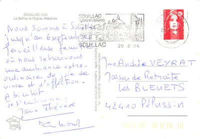 Souillac (Lot) — Dzwonnica i Klasztor Abbatyjski — Wydawnictwo La CLE des Champs — Rewers