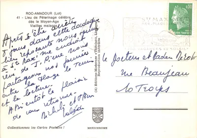 Roc-Amadour (Lot) — średniowieczne wioski położone w kanionie — wydawca IRIS — Rewers