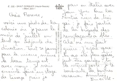 Saint-Cergues (Haute-Savoie) — Mont Joie — Wydawnictwo J. Cellard — Rewers