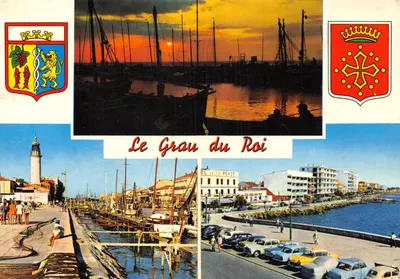 Le Grau du Roi — vista do porto ao pôr do sol e cenas da cidade — Edições MAR