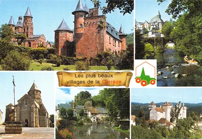 Os mais belos vilarejos da Corrèze — Collonges-la-Rouge, Saint-Robert, Segur-le-Château — Edição de Luxo, n° 19-377
