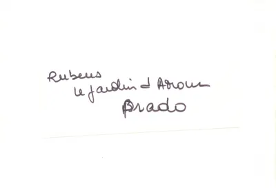 Rubens — Ogród w Arras — wydawca drukarz nieznany — Rewers