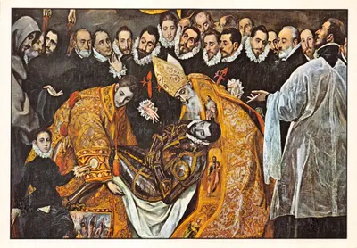 Toledo — Enterro do Conde de Orgaz — detalhe de uma pintura de El Greco
