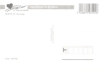 Duas gêmeas — retrato em estúdio — AS de Cœur, Coleção AS de Cœur, N° 121 — Verso