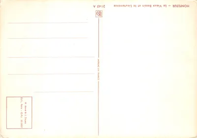 Honfleur — O Velho Portinho — J. A. Duvanman — Verso
