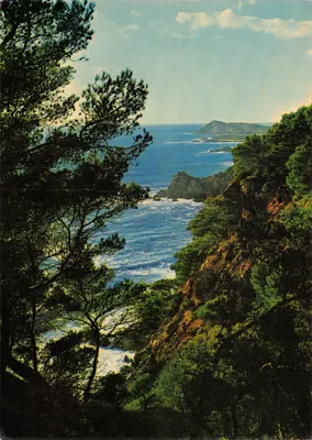 Vista da costa da Azur — perspectiva dos litorais tormentosos — Les Editions Bandol, n° 0-141
