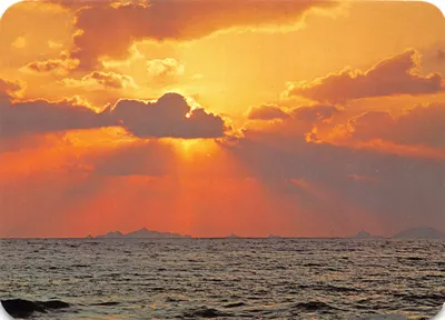 Pôr do sol — Golfo de Ajaccio, margens das Sanguinaires — Éditions Sainte-Geneviève