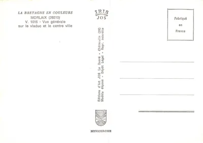 Morlaix — ogólny widok mostu i centrum miasta — Wydawnictwo Sztuki JOS — Rewers