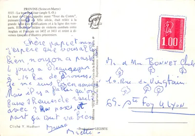 Provins — Wieża Cezara (kierunek S.-O.) — Wydawnictwo Guy — Rewers