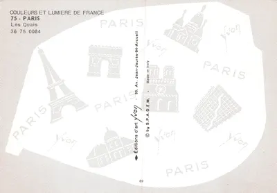Pont de la Concorde — vue depuis les Quais — Éditions d'art Yvon — पीछे